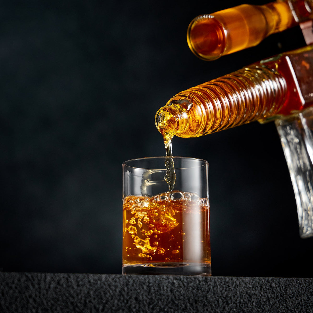 Rifle Whiskey Decanter Set with Whiskey Glasses
