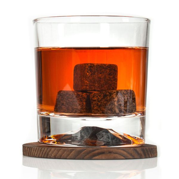 Custom Engraved Number 1 Dad - Personalized Whiskey Glasses In Wood Gift Box