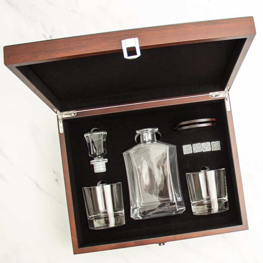 Personalized Minnesota Twins Insignia - Major League Baseball - Custom Crown Decanter Set - Baseball Fanatic Gift Ideas