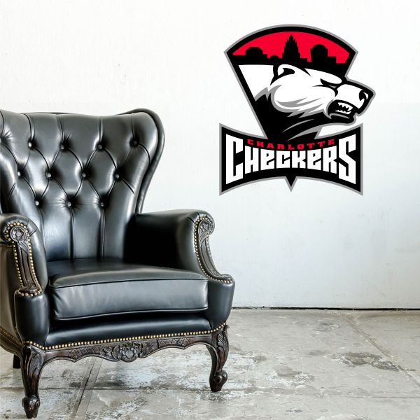 Hockey Wall Decals - Hockey Team Logos - Charlotte Checkers