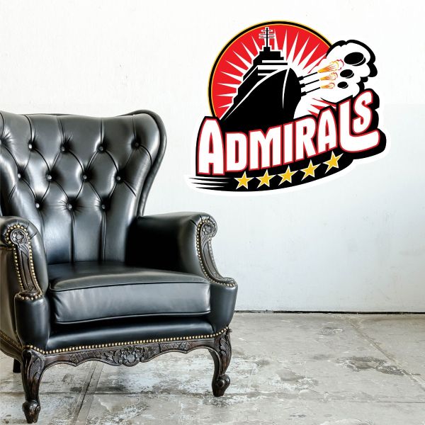 Hockey Wall Decals - Hockey Team Logos - Norfolk Admirals
