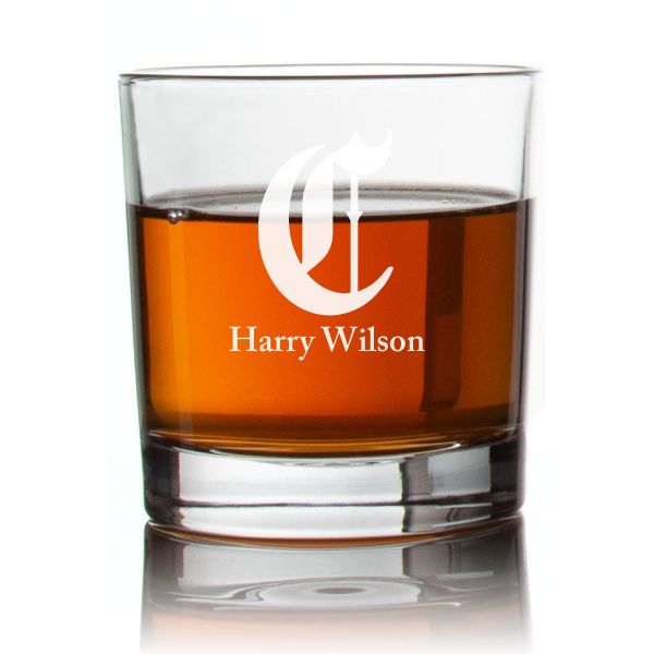 Engraved Cincinnati Reds Vintage C Rocks Glass - Personalized Whiskey Glasses - Man Cave Gift Ideas - Gifts For Him - Baseball Fanatics - 2pcs