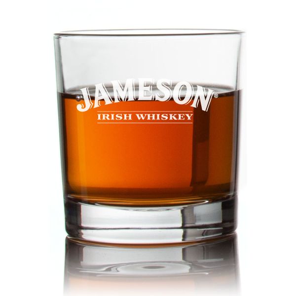 Engraved Jameson Rocks Glass - Personalized Whiskey Glasses - Man Cave Gift Ideas - Gifts For Him - 2pcs