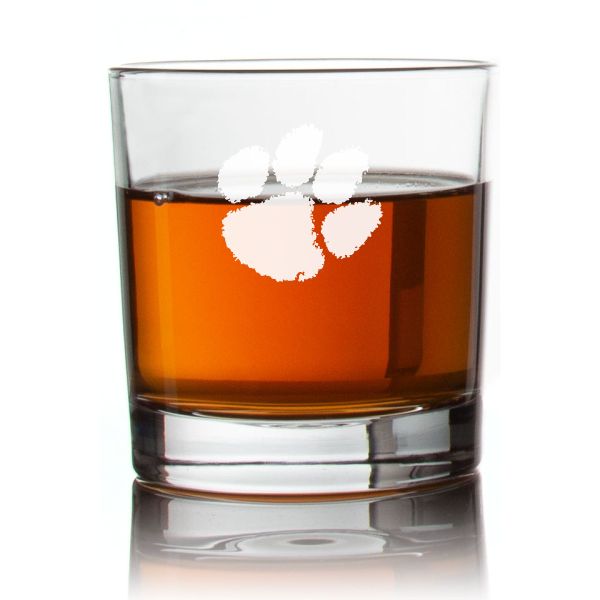 Engraved The Clemson Tigers Rocks Glass - Personalized Whiskey Glasses - Man Cave Gift Ideas - Gifts For Him - 2pcs