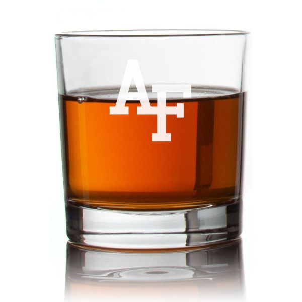 Engraved Air Force Falcons Rocks Glass - Personalized Whiskey Glasses - Man Cave Gift Ideas - Gifts For Him - 2pcs