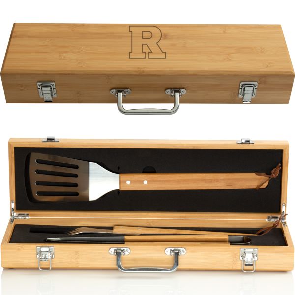 Personalized Rutgers Scarlet Knights BBQ Set - Football Fanatic Gift Ideas - University Gift Ideas