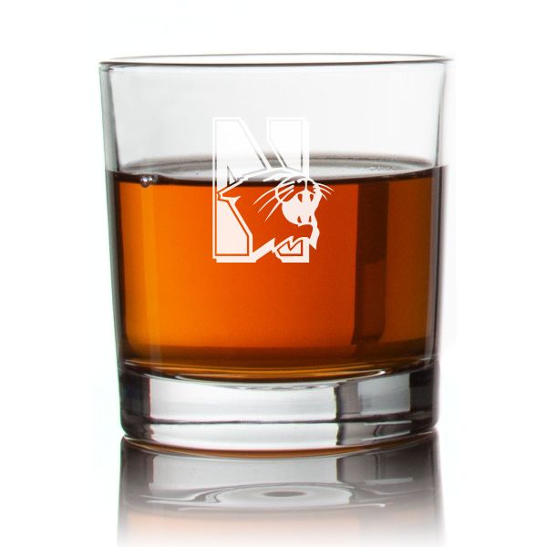 Engraved Northwestern University Rocks Glass - Personalized Whiskey Glasses - Man Cave Gift Ideas - Gifts For Him - 2pcs