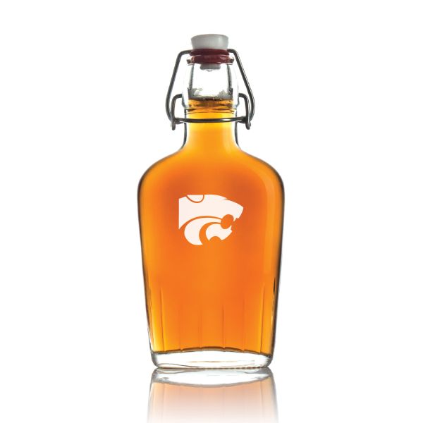 Personalized Kansas State Wildcats Football Flask - Football Fanatic Gift Ideas - Personalized Whiskey Flask
