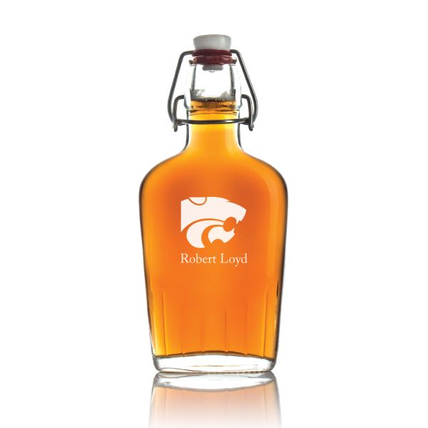 Personalized Kansas State Wildcats Football Flask - Football Fanatic Gift Ideas - Personalized Whiskey Flask