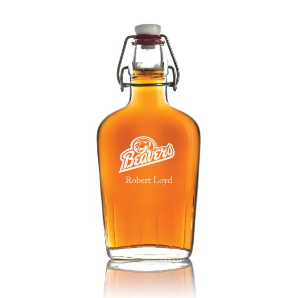 Personalized Bemidji State Beavers Football Flask - Football Fanatic Gift Ideas - Personalized Whiskey Flask