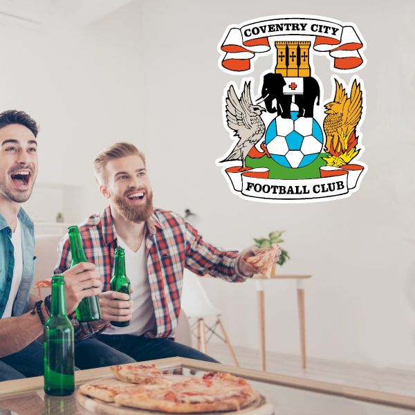 Soccer Wall Decals - Premier League - England Soccer Team Logos - Coventry City Football Club