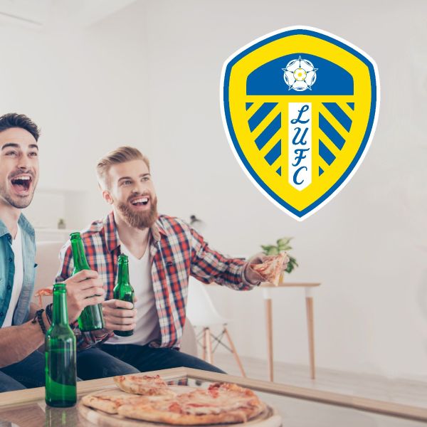Soccer Wall Decals - Premier League - England Soccer Team Logos - Leeds United Football Club