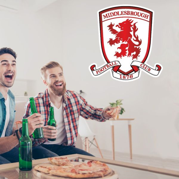 Soccer Wall Decals - Premier League - England Soccer Team Logos - Middlesbrough Football Club