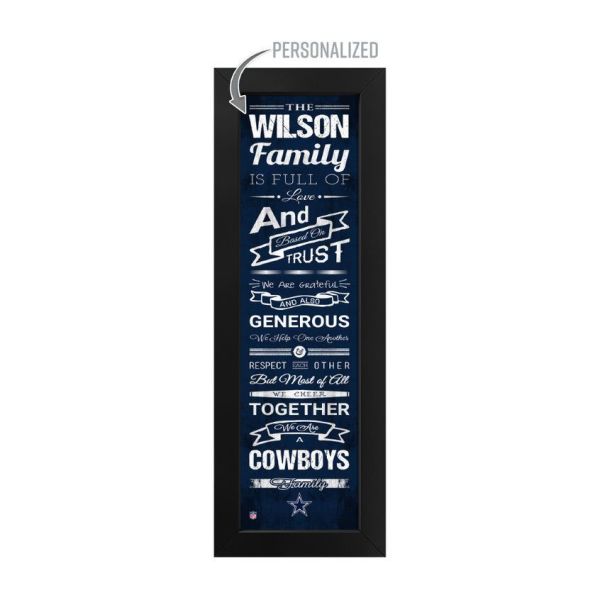 Dallas Cowboys Custom Print Family Cheer Wall Art