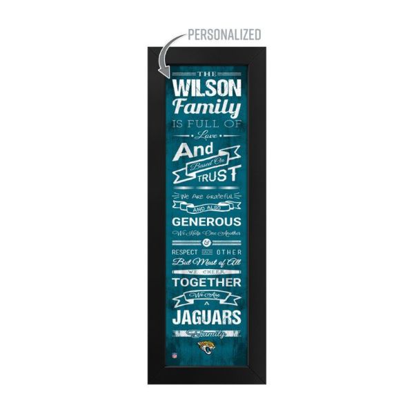 Jacksonville Jaguars Custom Print Family Cheer Wall Art