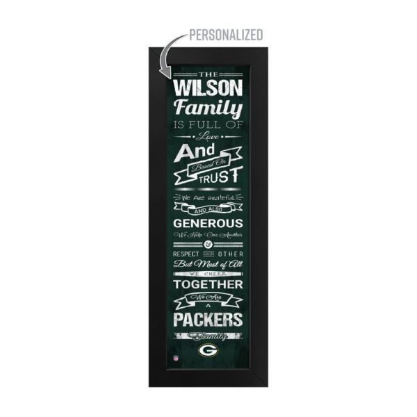 Green Bay Packers Custom Print Family Cheer Wall Art