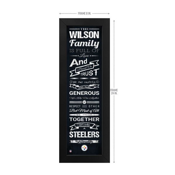 Pittsburgh Steelers Custom Print Family Cheer Wall Art