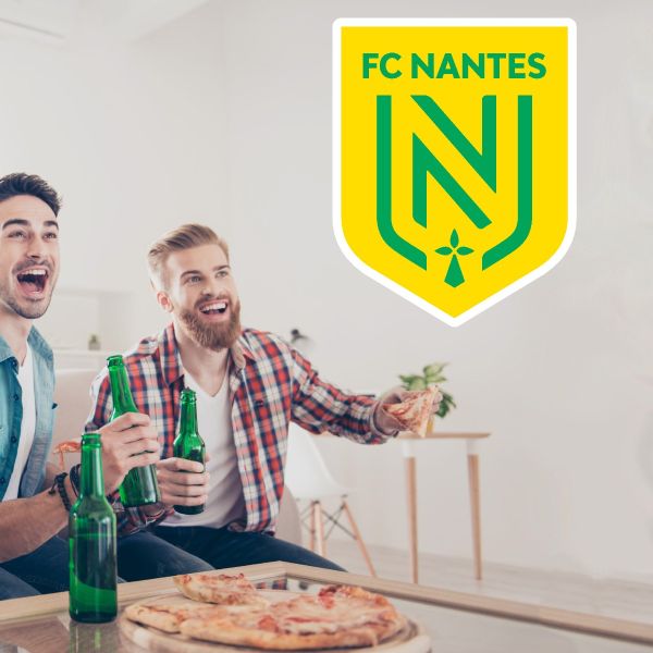 Soccer Wall Decals - Ligue 1 France Soccer Team Logos - FC Nantes