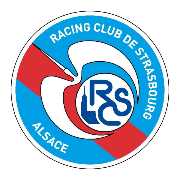 Soccer Wall Decals - Ligue 1 France Soccer Team Logos - Racing Club de Strasbourg
