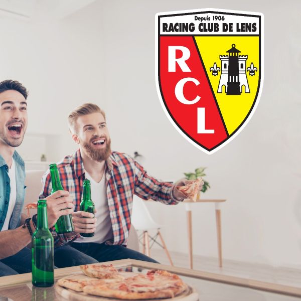 Soccer Wall Decals - Ligue 1 France Soccer Team Logos - RC Lens