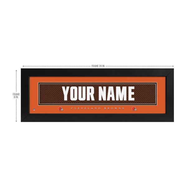 Cleveland Browns Custom Print Name Plate