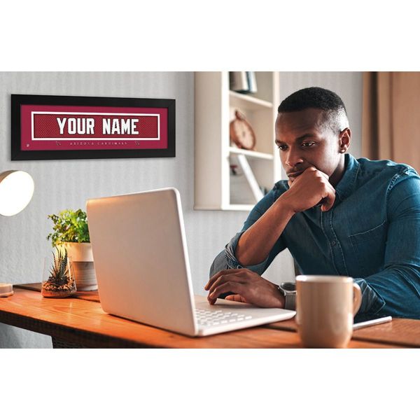 Arizona Cardinals Custom Print Name Plate