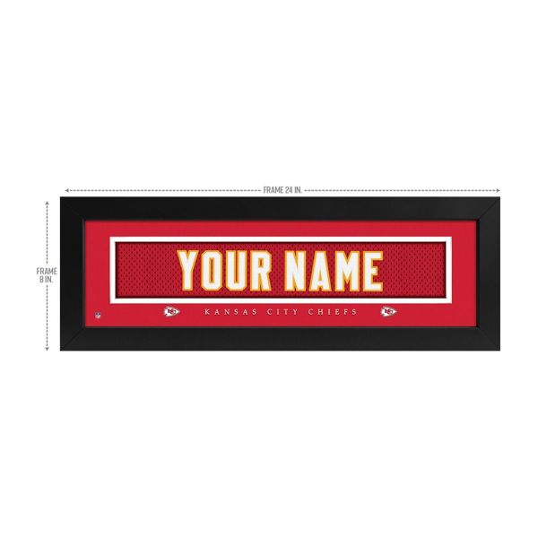 Kansas City Chiefs Custom Print Name Plate