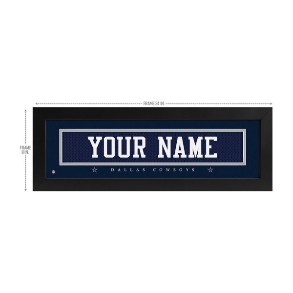Dallas Cowboys Custom Print Name Plate