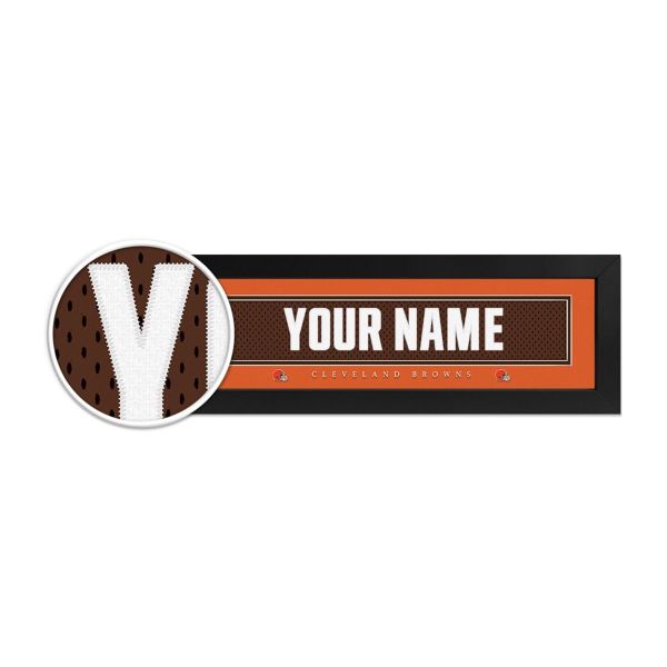 Cleveland Browns Custom Print Name Plate