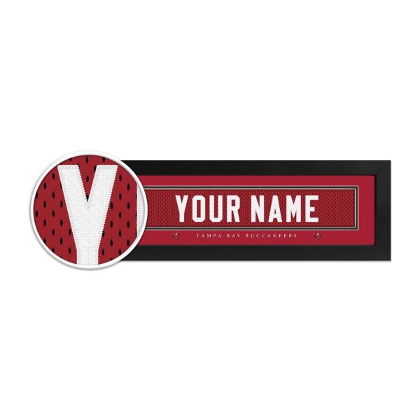 Tampa Bay Buccaneers Custom Print Name Plate