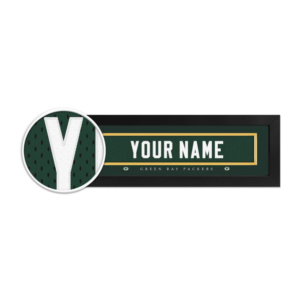 Green Bay Packers Custom Print Name Plate
