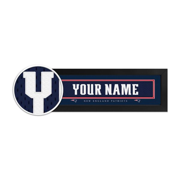 New England Patriots Custom Print Name Plate