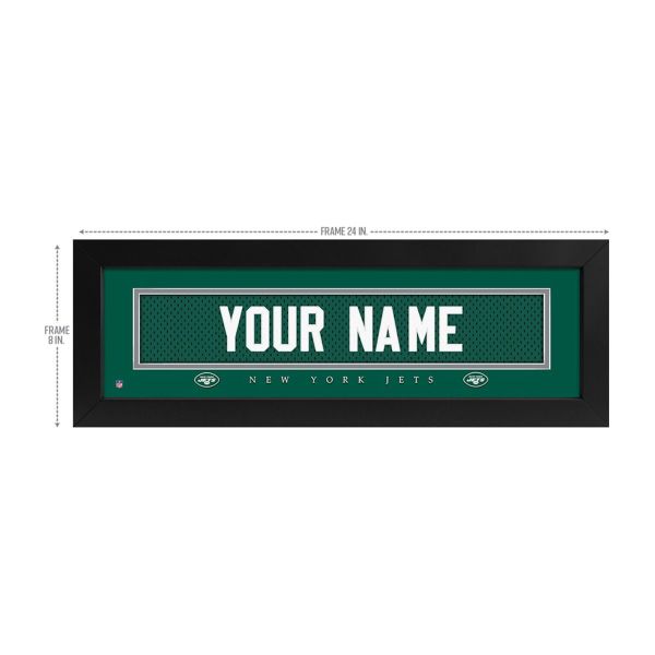 New York Jets Custom Print Name Plate