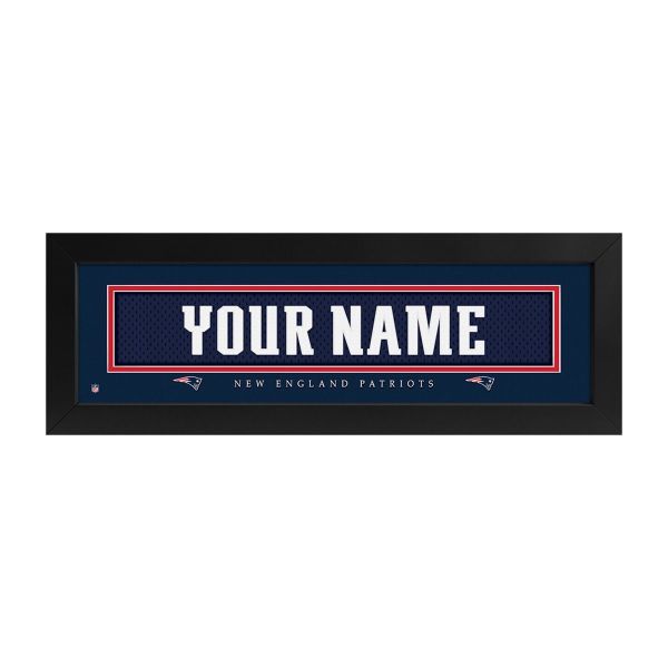 New England Patriots Custom Print Name Plate