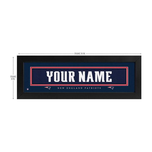 New England Patriots Custom Print Name Plate