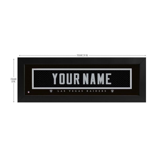 Las Vegas Raiders Custom Print Name Plate