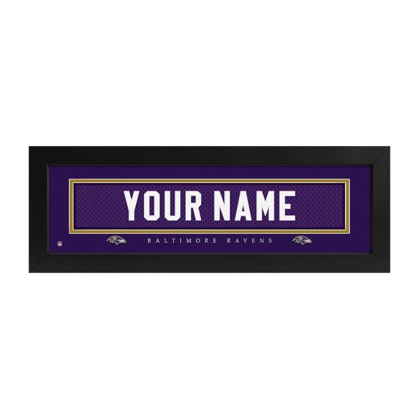 Baltimore Ravens Custom Print Name Plate