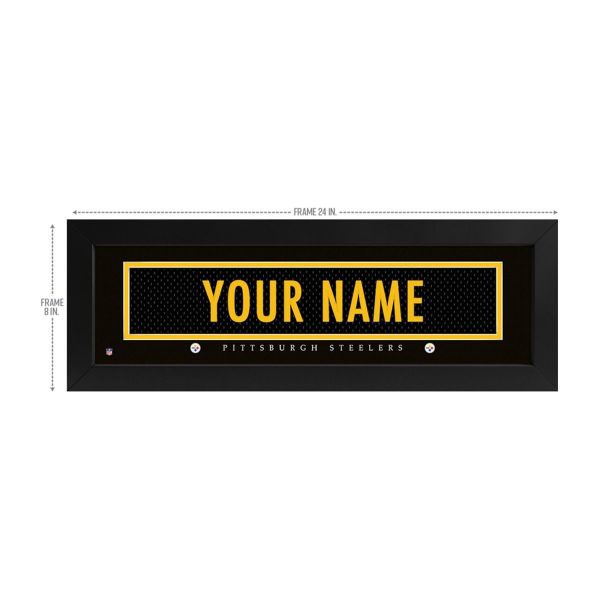Pittsburgh Steelers Custom Print Name Plate