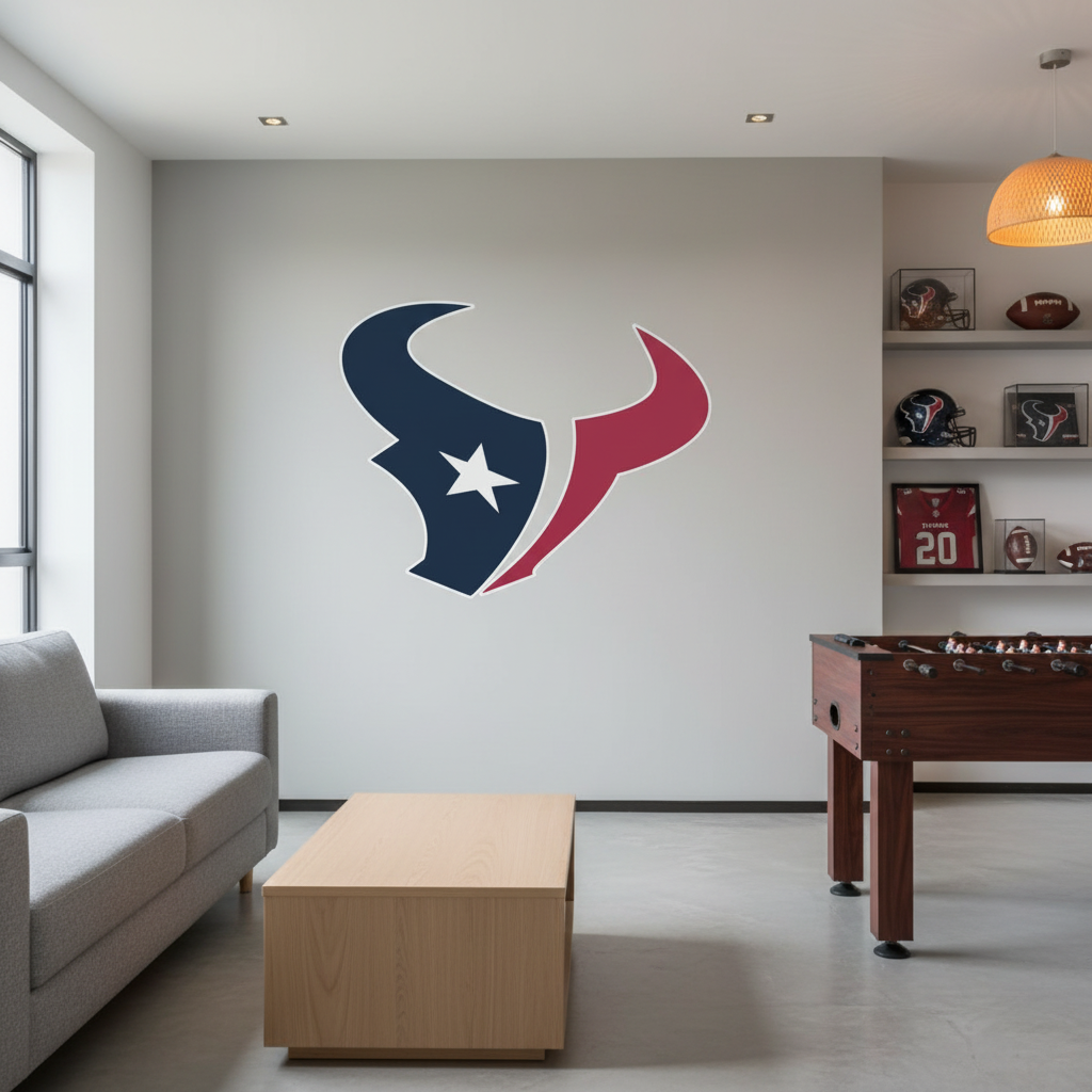 Houston Texans Football Team Logo - Sports Team Wall Decal
