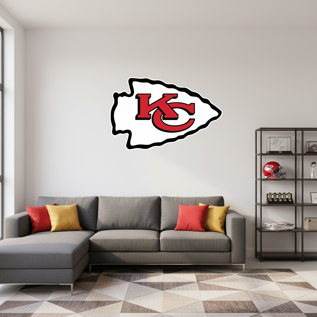 Kansas City Chiefs Football Team Logo - Sports Team Wall Decal