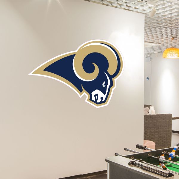 Los Angeles Rams Football Team Logo - Vintage Sports Team Wall Decal