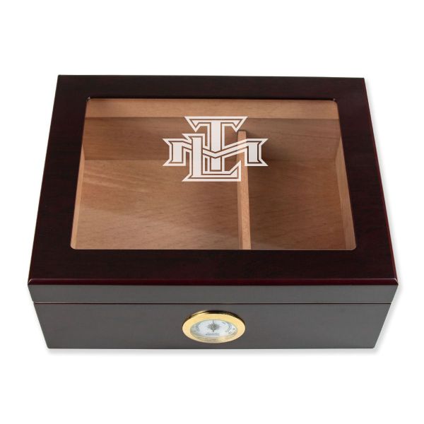 Personalized Cigar Humidor - Toronto Maple Leafs Letter Emblem Hockey Sports Team Logo Design