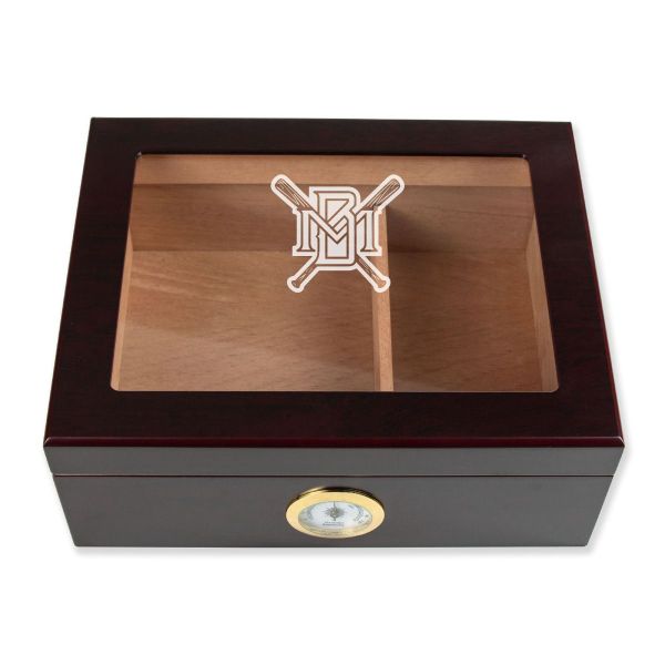 Personalized Cigar Humidor - Engraved Milwaukee Brewers Baseball Team Logo Design