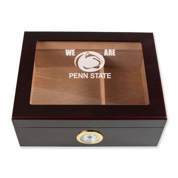 Personalized Cigar Humidor - Engraved We Are Penn State Team Logo Design