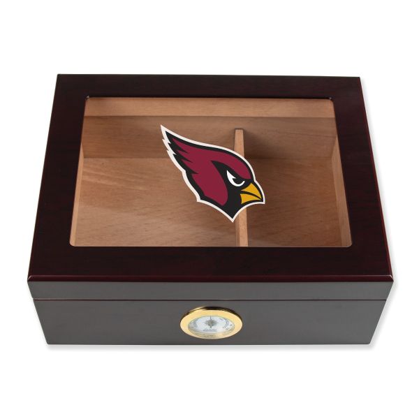 Arizona Cardinals Football Full Color Team Logo - Cigar Humidor