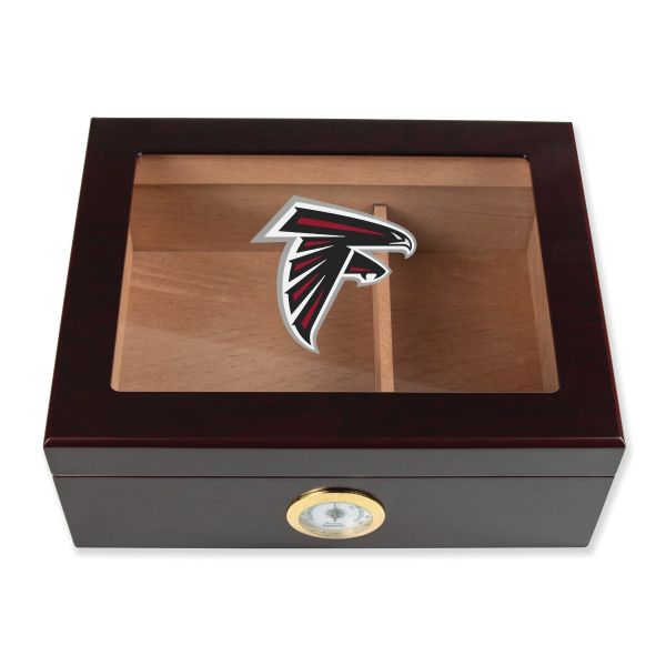 Atlanta Falcons Football Full Color Team Logo - Cigar Humidor