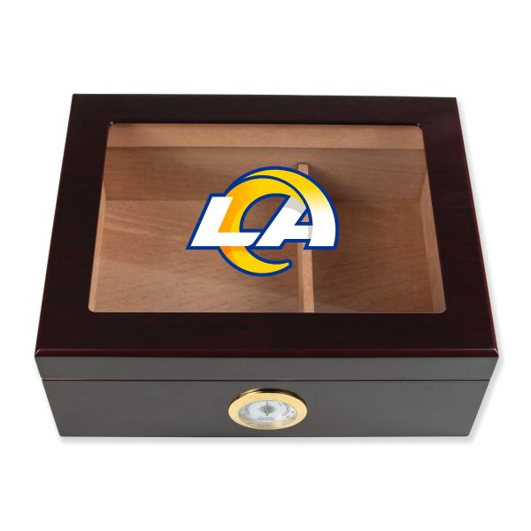 Los Angeles Rams Football Full Color Team Logo - Cigar Humidor