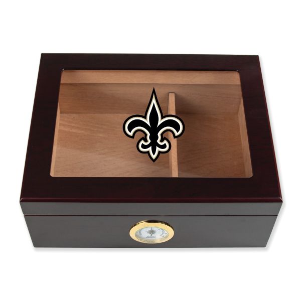 New Orleans Saints Football Full Color Team Logo - Cigar Humidor