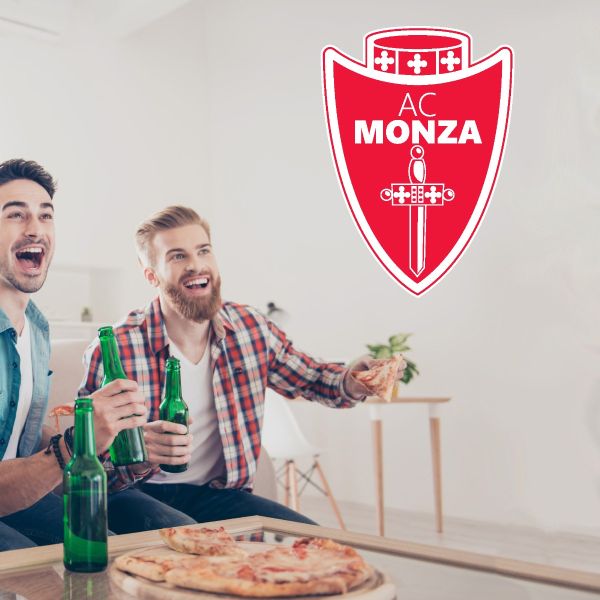 Soccer Wall Decals - Serie A League Italy Soccer Team Logos - AC Monza