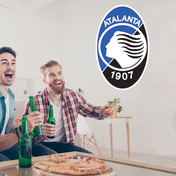 Soccer Wall Decals - Serie A League Italy Soccer Team Logos - Atalanta BC